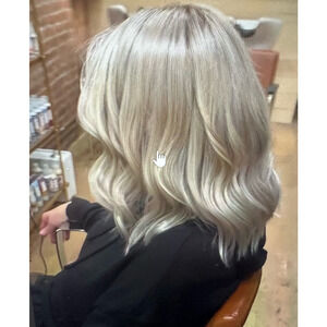 ShlomiMor Custom Made Virgin Human Hair Wig Silver toned